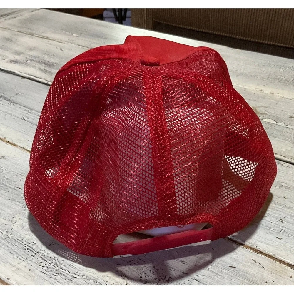 Tapp's Body Shop Trucker Cap One Size Red Snapback Mesh Back Workwear Adjustable